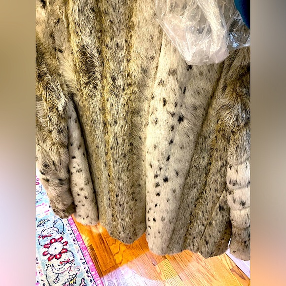 Leopard print real vintage fur coat - New, size S-M - Picture 5 of 5